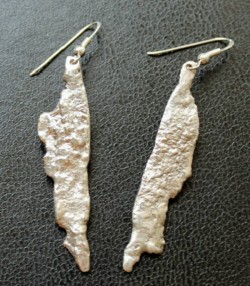 Boucles d'oreilles "brut"